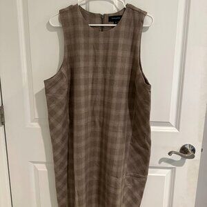 NWT! Banana Republic Plaid Shift Mini Dress (Size 18)